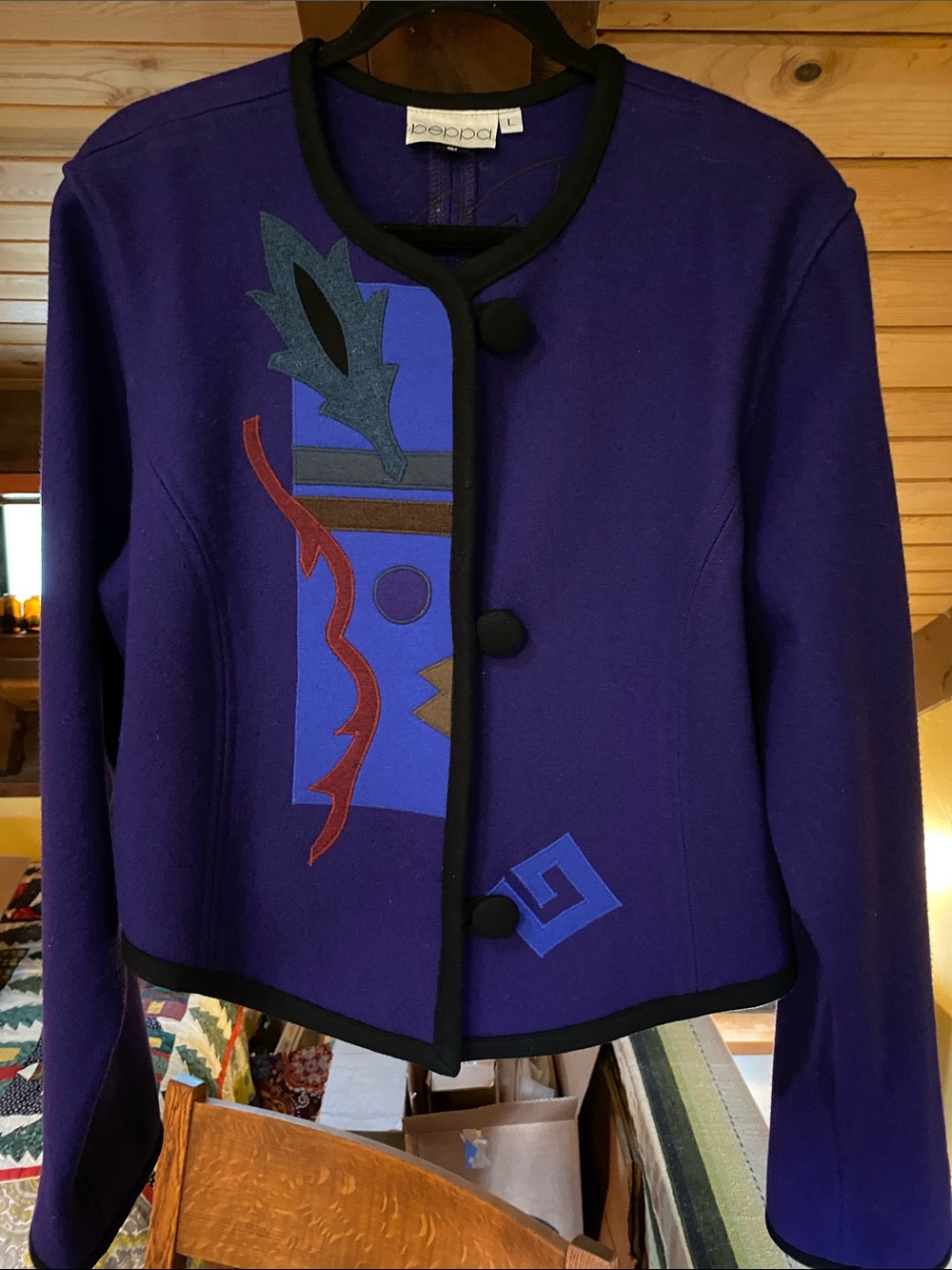 Vintage Beppa Deep Violet Wool Jacket 1980’s
